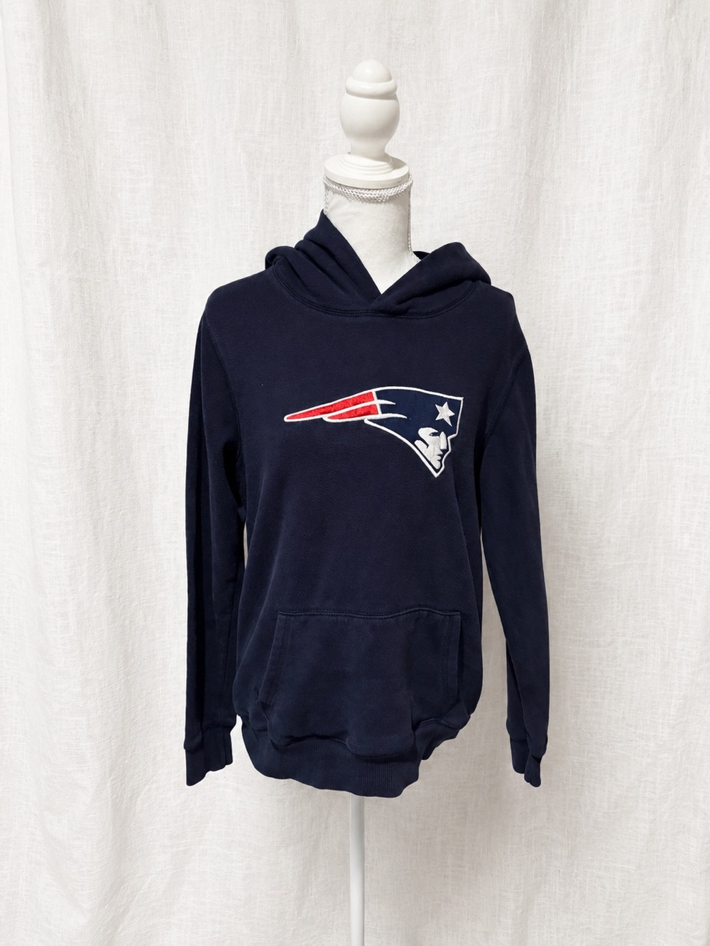 New England Patriots Navy Hoodie with Team Logo